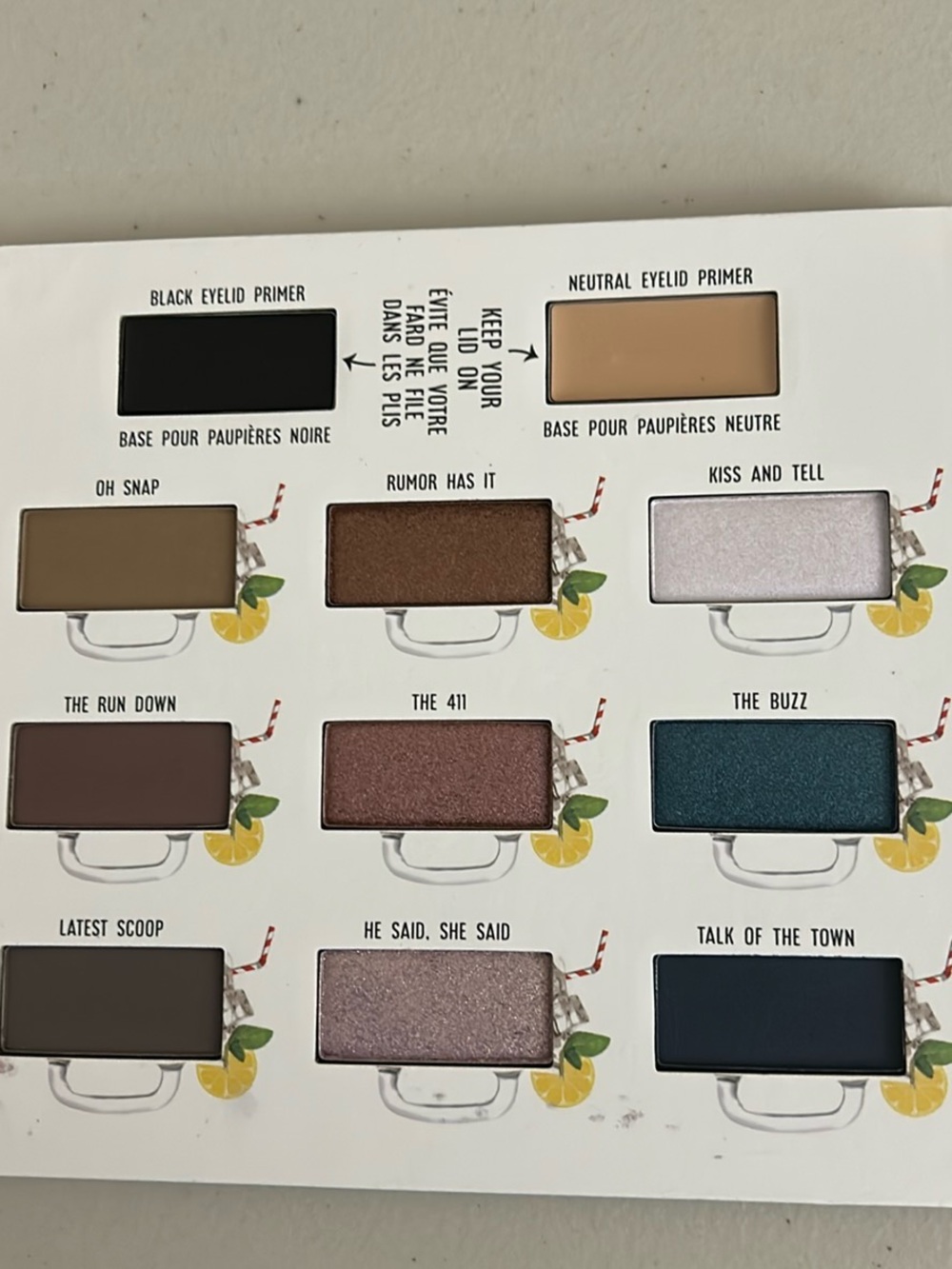 theBalm "What's The Tea?" Ice Tea Eyeshadow Palette - Pink & Aqua Packaging - Picture 3 of 3